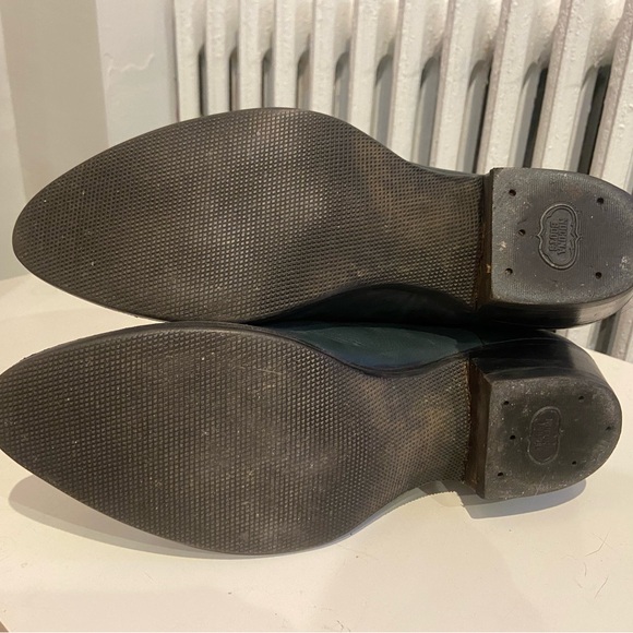 Dark green leather vintage Nocona cowboy boots - Picture 5 of 6